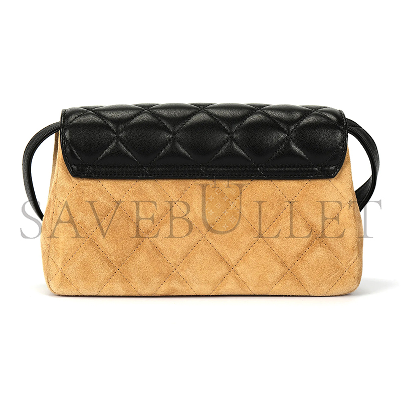 Ch*el master black suede flap crossbody bag ap4677 (19.5*11.5*5cm)